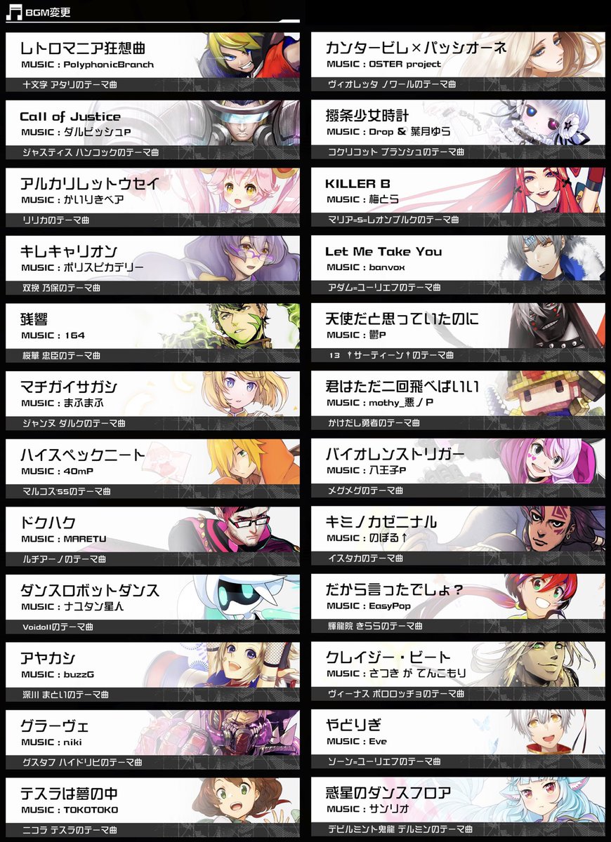 #コンパス キャラBGM